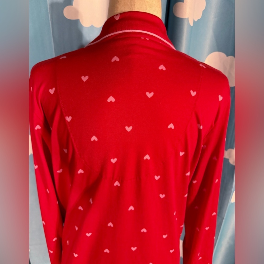 Laura Ashley hearts valentine pajama shirt, nightgown, sleepwear. S-M - Picture 7 of 7